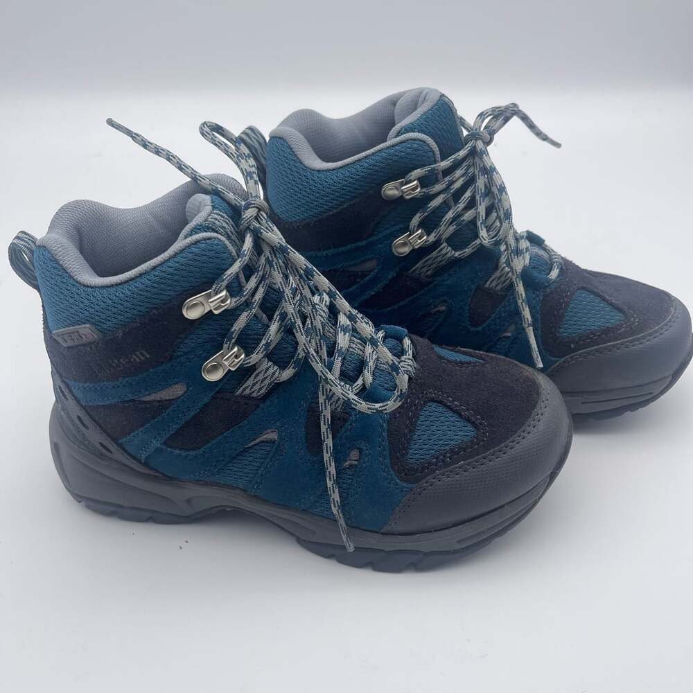 L.L.Bean Trail Model Hiking Boots Size 4 Blue Waterproof Shoes